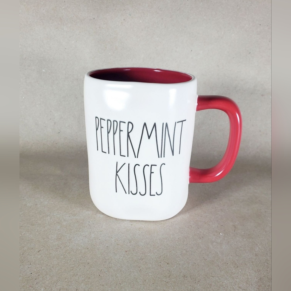 Rae Dunn Peppermint Kisses Mug